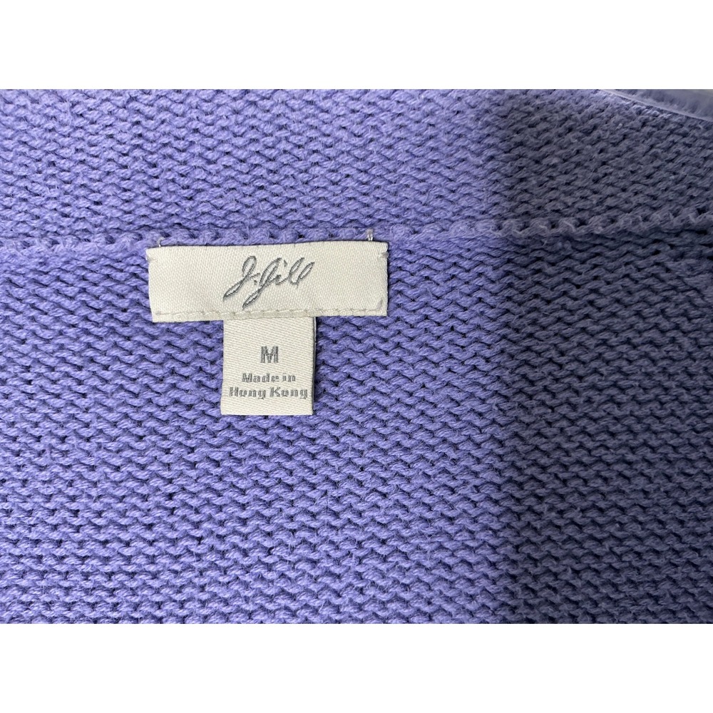 J. Jill Lilac Lavender V-Neck Button Cardigan - Picture 4 of 9